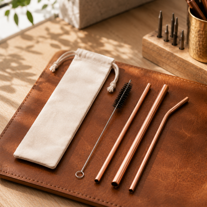 Set de Popotes de Cobre
