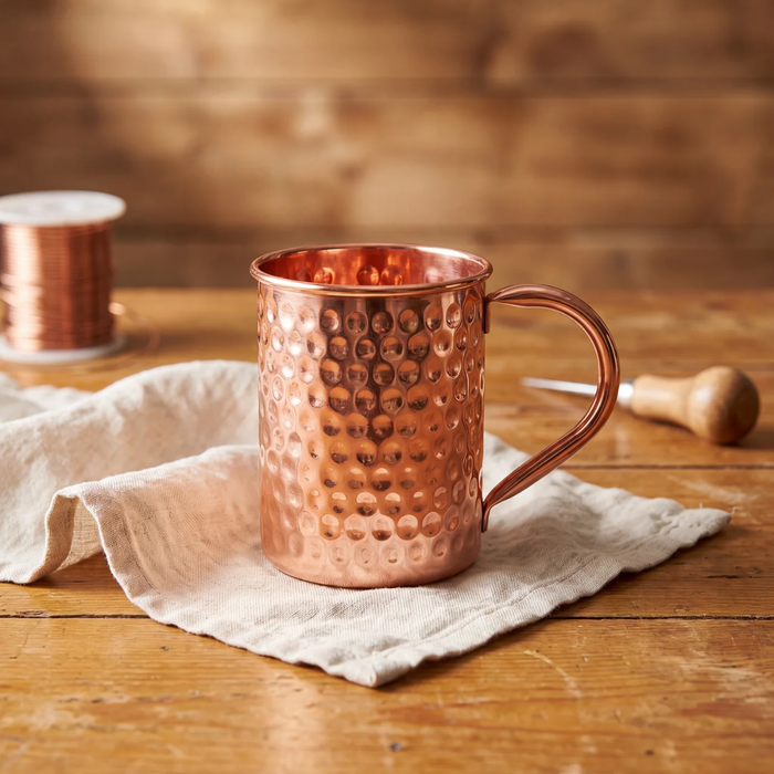 Taza de Cobre Martillada 400 ml