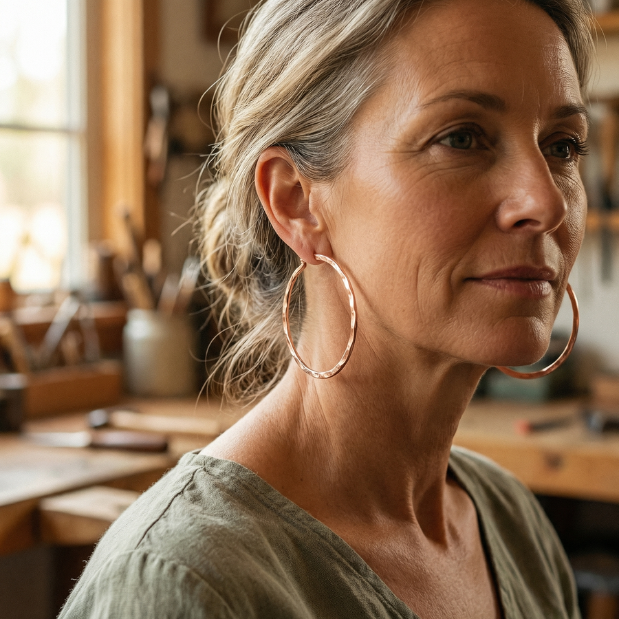 Aretes de Cobre Willow