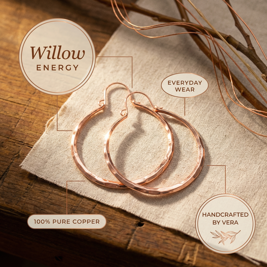 Aretes de Cobre Willow