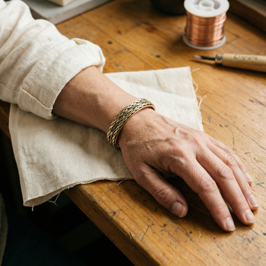 Pulsera de Cobre Weave