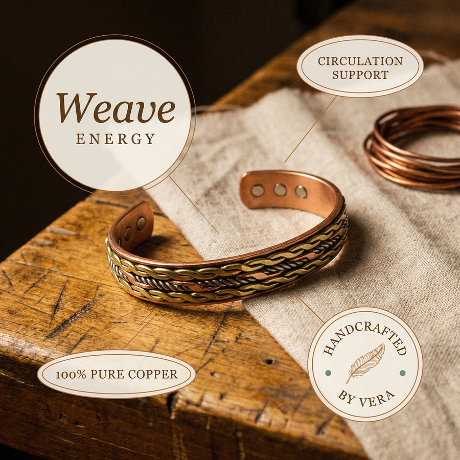 Pulsera de Cobre Weave