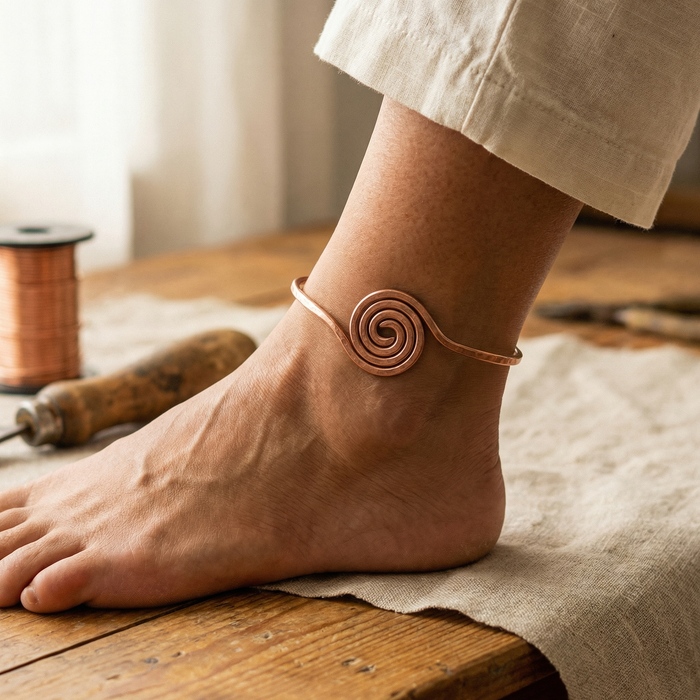 Tobillera de Cobre Coil