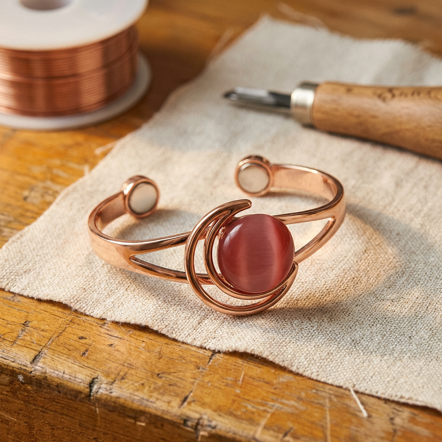 Pulsera de Cobre Sphere Pink