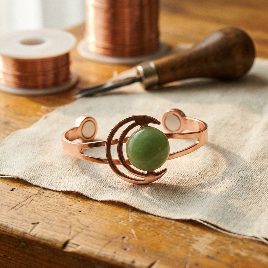 Pulsera de Cobre Sphere Green