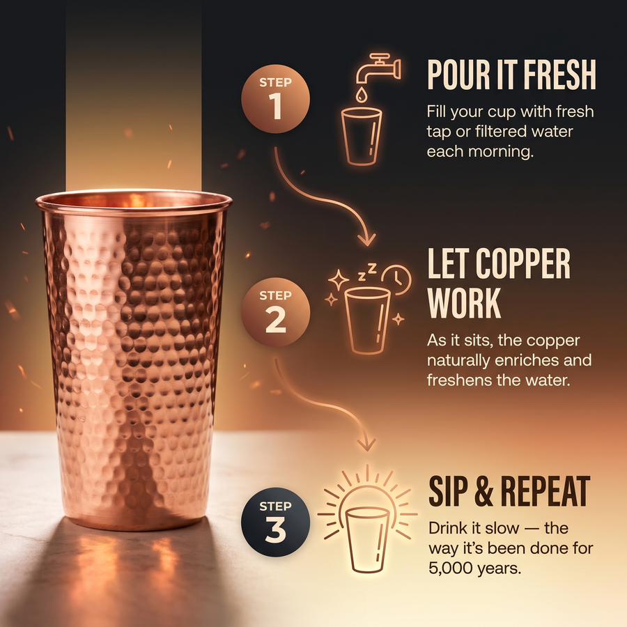 Vaso de Cobre Puro