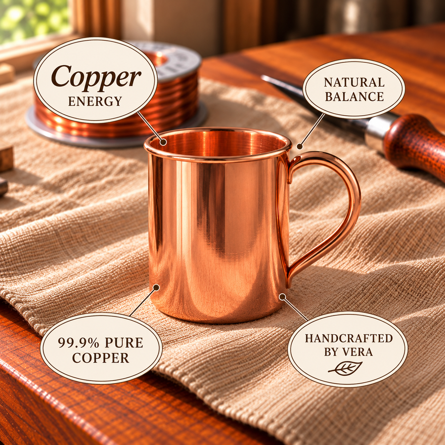 Tazas Mule de Cobre Martillado 400 ml – Set de 2