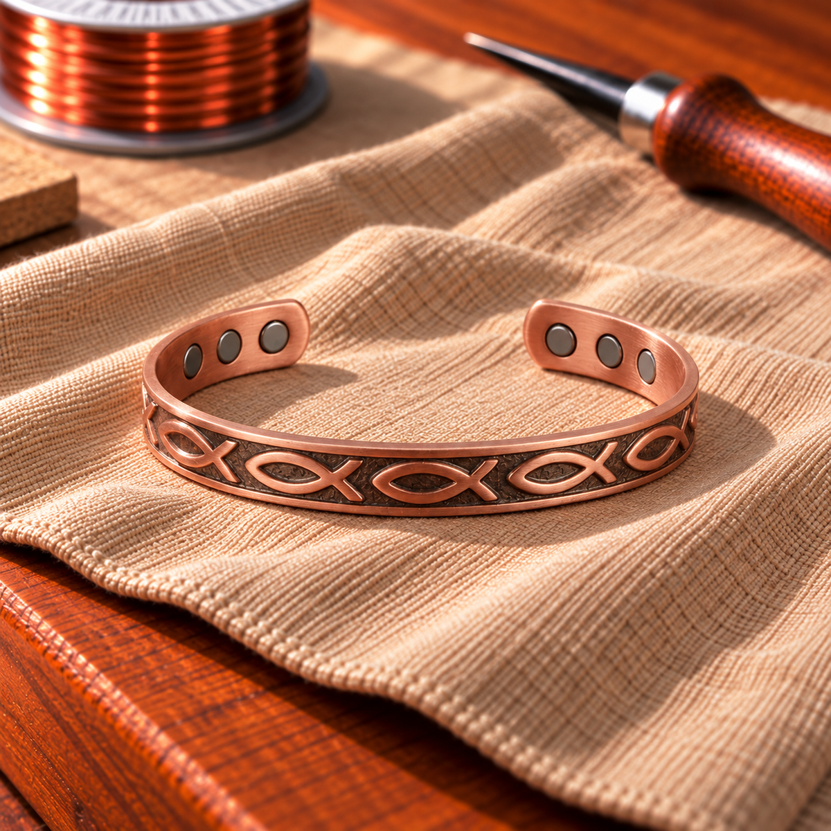 Pulsera Magnética Pez Ichthus