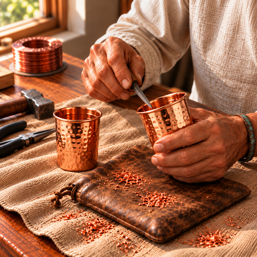 Set de Vasos de Cobre