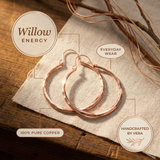 Aretes de Cobre Willow