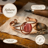 Pulsera de Cobre Sphere Pink