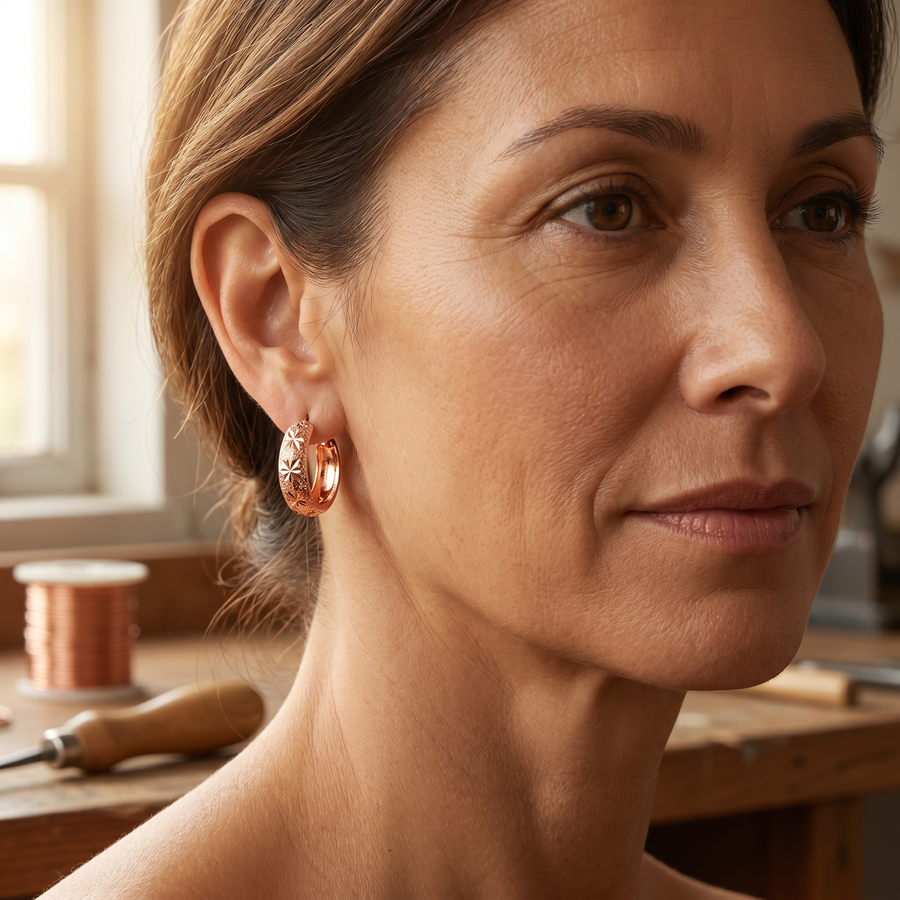 Aretes de Cobre Dew