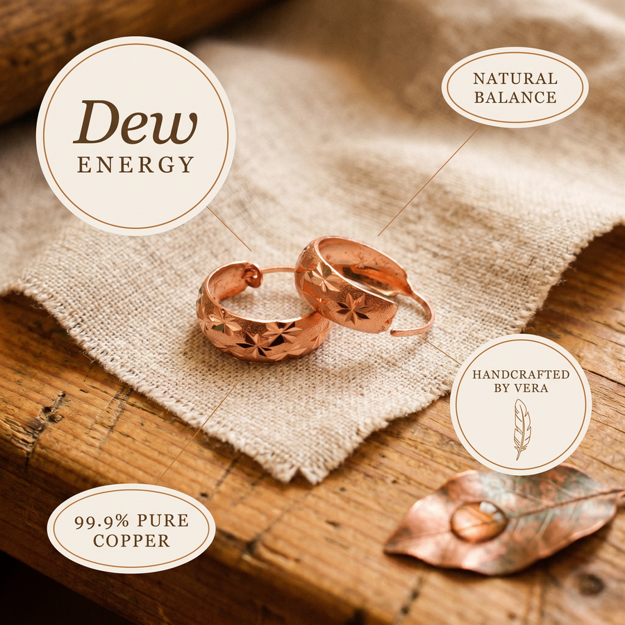 Aretes de Cobre Dew