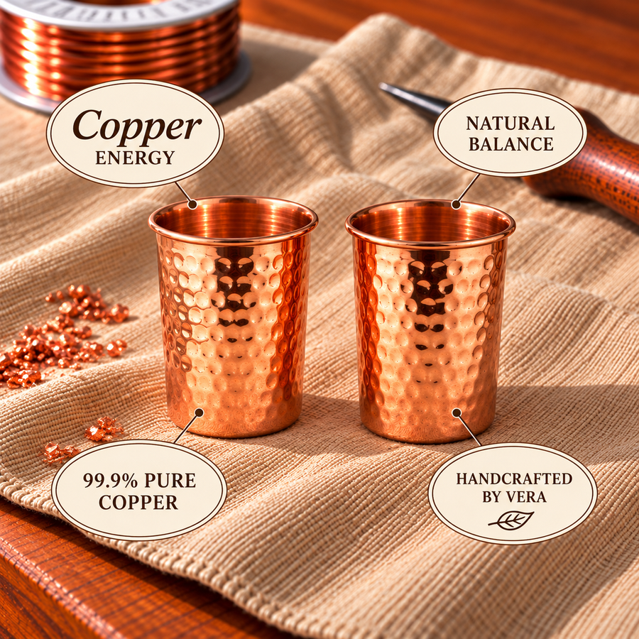 Set de Vasos de Cobre