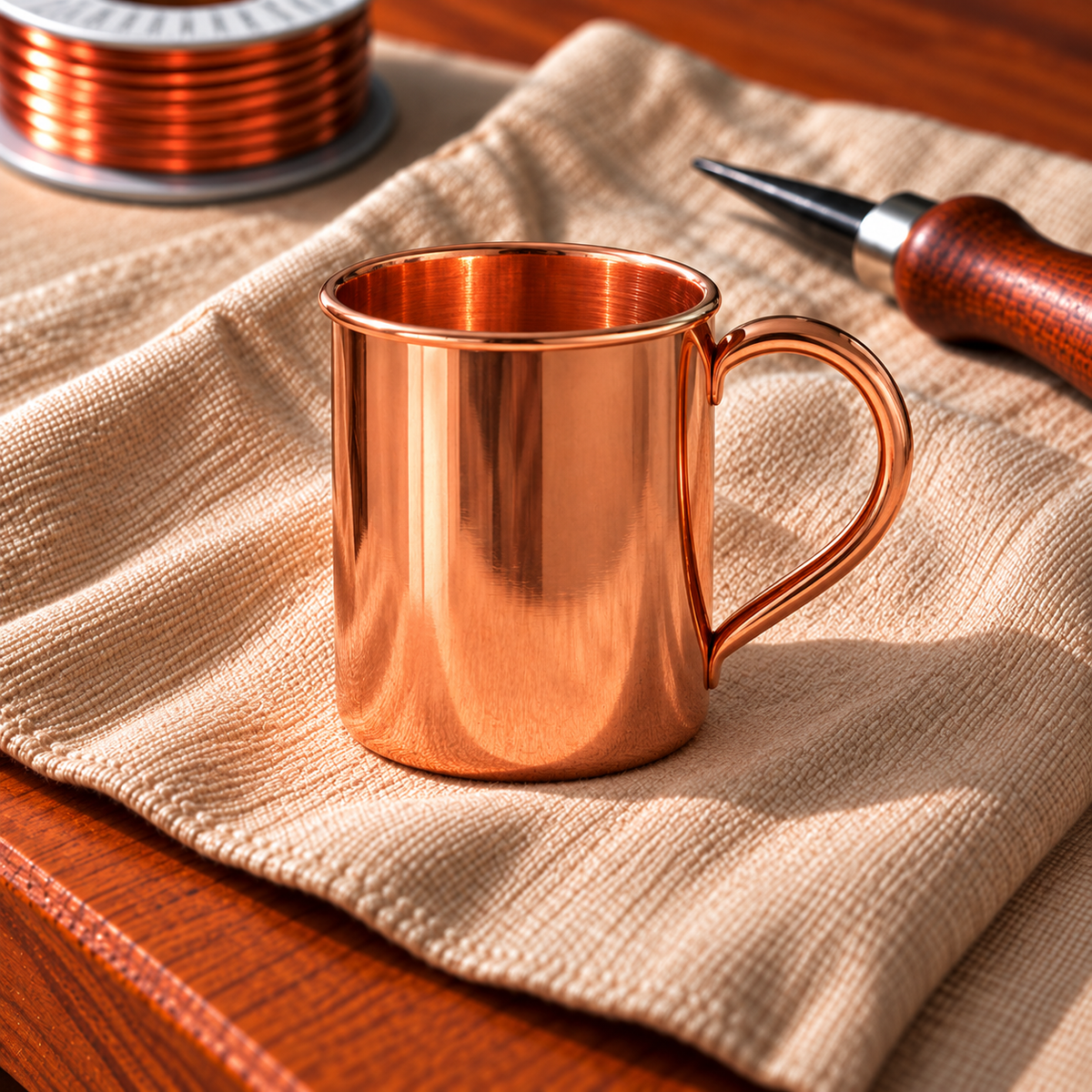 Tazas Mule de Cobre Martillado 400 ml – Set de 2