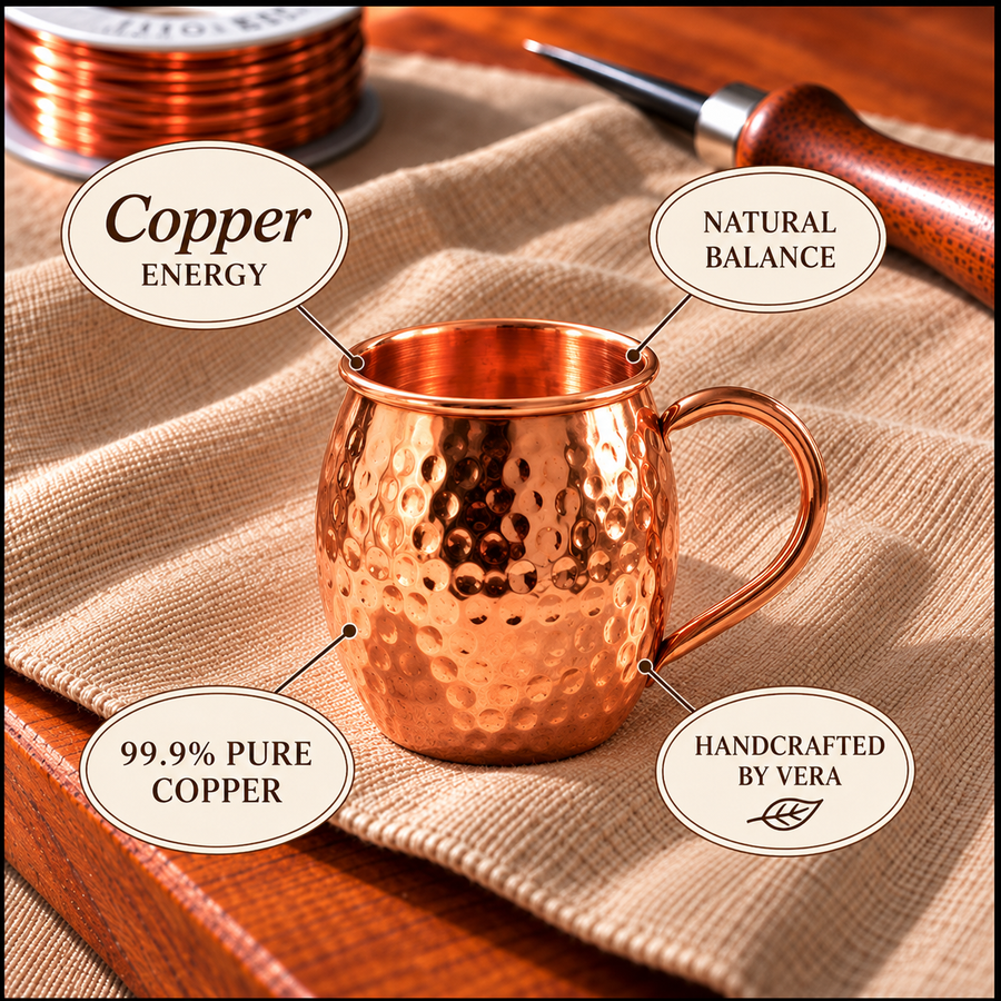 Botella Elegante de Cobre 900 ml