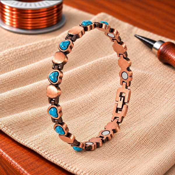 Pulsera Corazón Aqua