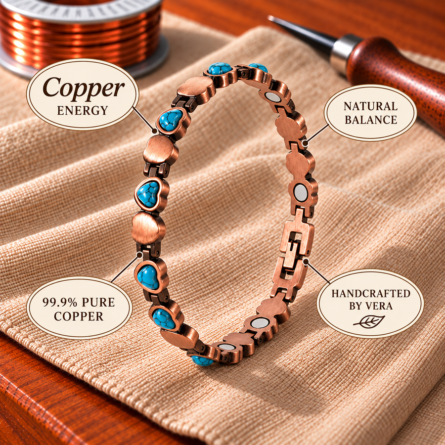 Pulsera Corazón Aqua