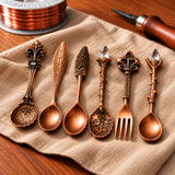 Set de Cubiertos de Cobre