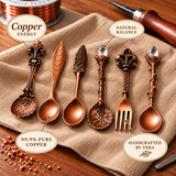 Set de Cubiertos de Cobre